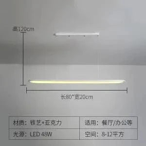 Lustre Suspension LED Design Minimaliste - Lumière Élégante | Marco Lucetti Blanc 80cm / Avec télécommande