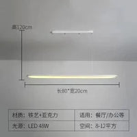 Lustre Suspension LED Design Minimaliste - Lumière Élégante | Marco Lucetti Blanc 80cm / Avec télécommande