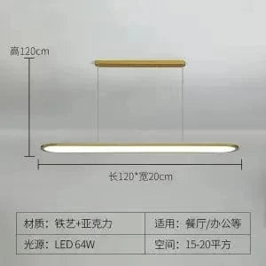 Lustre Suspension LED Design Minimaliste - Lumière Élégante | Marco Lucetti Or 120 cm / Avec télécommande