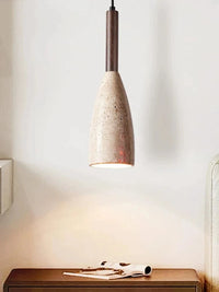 Lustre Suspension LED Grotte de Pierre Jaune Naturel pour Chambre Moderne | Marco Lucetti