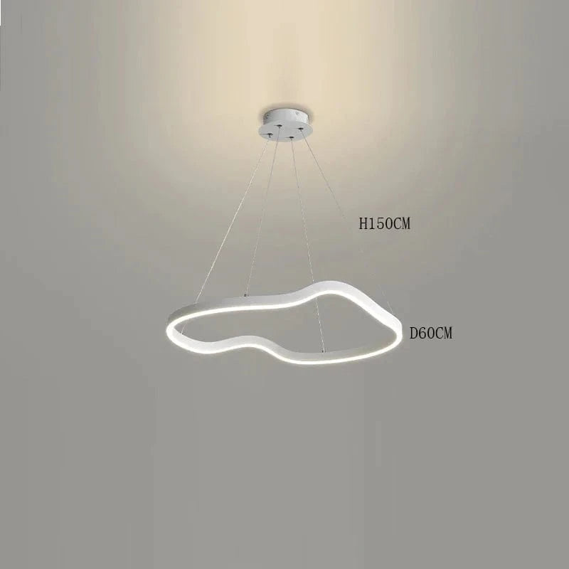Lustre Suspension LED ModernoLight pour un Éclairage Intérieur Haut de Gamme | Marco Lucetti Blanc 1 anneau / Blanc froid
