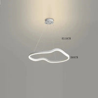 Lustre Suspension LED ModernoLight pour un Éclairage Intérieur Haut de Gamme | Marco Lucetti Blanc 1 anneau / Blanc froid