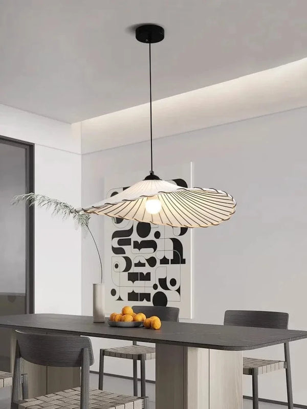 Lustre suspension LED nordique en tissu pour décoration intérieure | Marco Lucetti