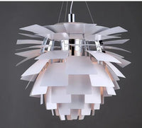 Lustre suspension LED Pinecone par le designer danois Louis | Marco Lucetti Chromé blanc / Dia38cm / Blanc froid
