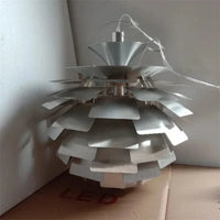 Lustre suspension LED Pinecone par le designer danois Louis | Marco Lucetti Mèche / Dia48cm / Blanc froid