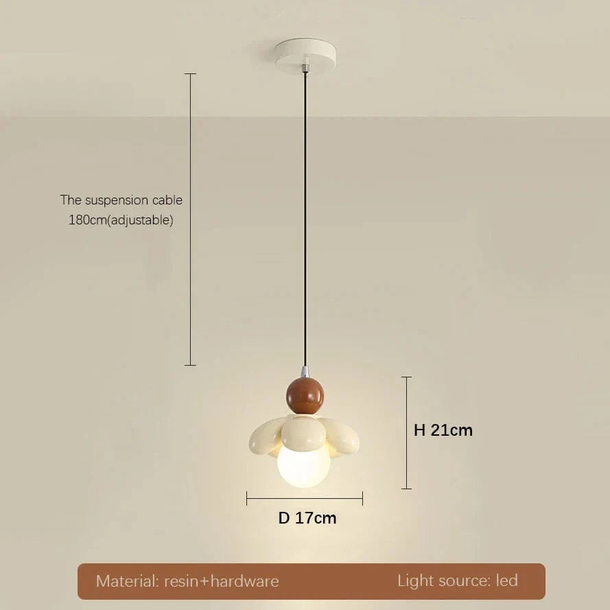 Lustre suspension moderne en forme de fleur pour éclairer votre restaurant | Marco Lucetti B / Blanc chaud