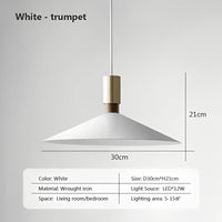 Lustre Suspension Moderne Nordique Élégant pour Décoration de Maison | Marco Lucetti Blanc 30cm / BLANC FROID