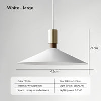 Lustre Suspension Moderne Nordique Élégant pour Décoration de Maison | Marco Lucetti Blanc 42cm / BLANC FROID