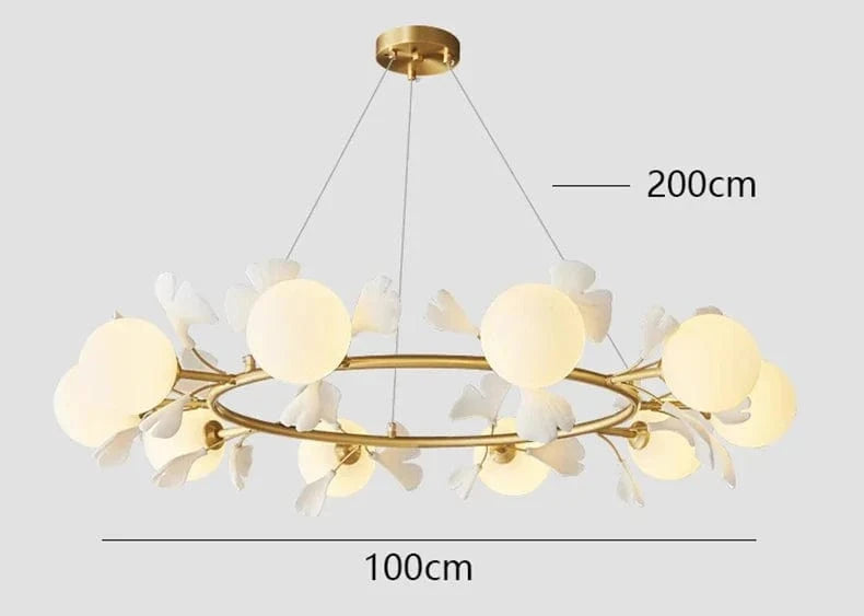 Lustre Suspension Nordique pour Éclairage Intérieur Salon - Style Design Scandinave | Marco Lucetti 10 têtes / Blanc froid