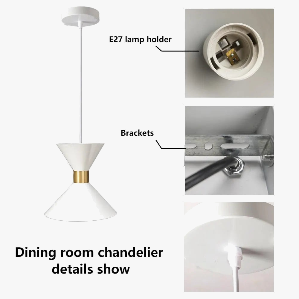 Lustre à tête  pour table à manger au design minimaliste
