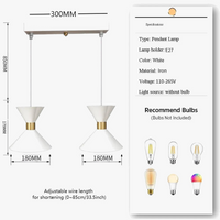 Lustre à tête  pour table à manger au design minimaliste