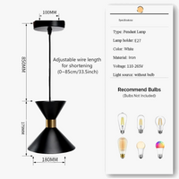 Lustre à tête  pour table à manger au design minimaliste