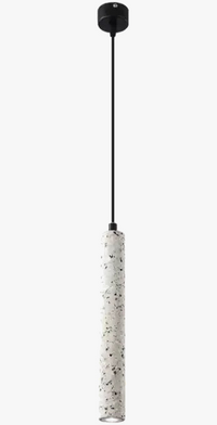 Suspension Tube Terrazzo Industrial Bar Light - Minimalist Single Head