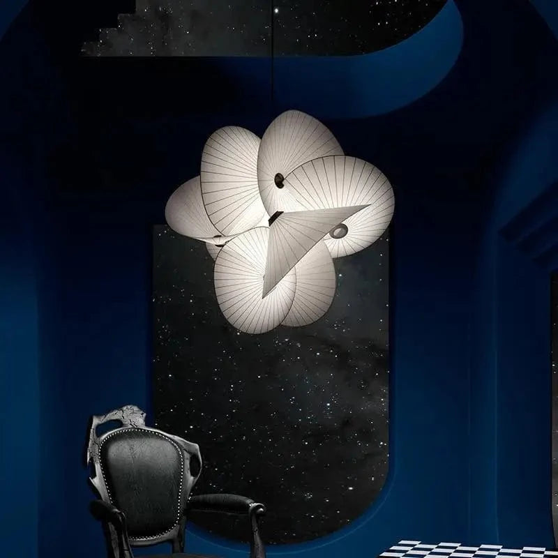 Lustre torsadé blanc design | Marco Lucetti Blanc D460 H600mm / Lumière tricolore