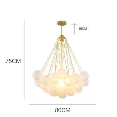 Lustre Triz : Élégance et Modernité | Marco Lucetti Doré - 80cm