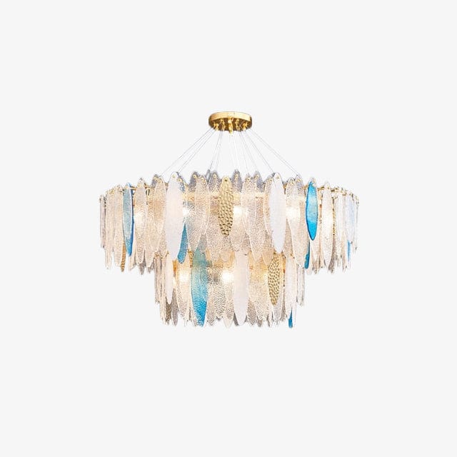 Lustre Valentina Luxury Glass Co. | Marco Lucetti 2 80cm 2 level blue / Chaude