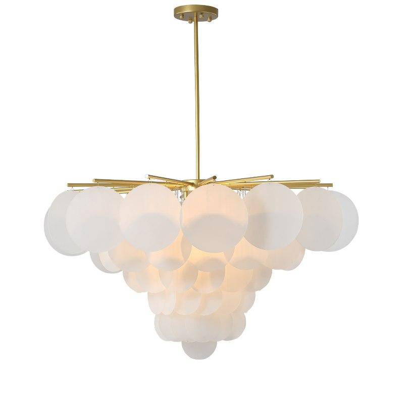 Lustre Vertigo en or et verre design | Marco Lucetti