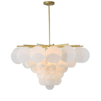 Lustre Vertigo en or et verre design | Marco Lucetti