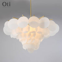 Lustre Vertigo en or et verre design | Marco Lucetti