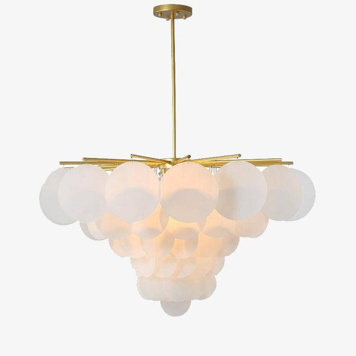 Lustre Vertigo en or et verre design | Marco Lucetti