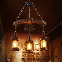 Lustre vintage "Anchorwood" Alaska | Marco Lucetti D55 cm / Chaude et froide