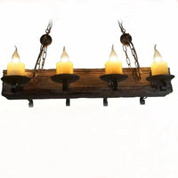 Lustre Vintage en bois et métal | Marco Lucetti