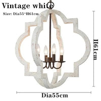 Lustre Vintage en bois massif pour un salon élégant | Marco Lucetti