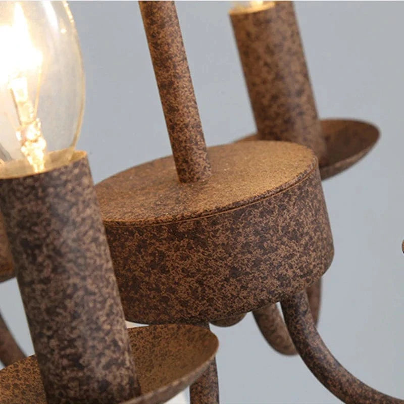 Lustre Vintage en bois massif pour un salon élégant | Marco Lucetti