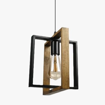 Lustre vintage en bois pour cuisine et restaurant : élégance rétro assurée | Marco Lucetti