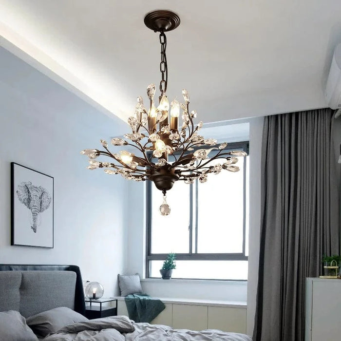 Lustre Vintage en Cristal LED Nordique pour Salon et Chambre | Marco Lucetti