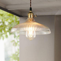 Lustre Vintage en Verre et Doré | Marco Lucetti