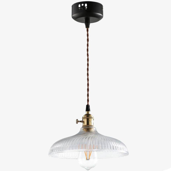 Lustre Vintage en Verre et Doré | Marco Lucetti