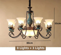 Lustre Vintage Européen en Céramique et Métal - Design Antique | Marco Lucetti