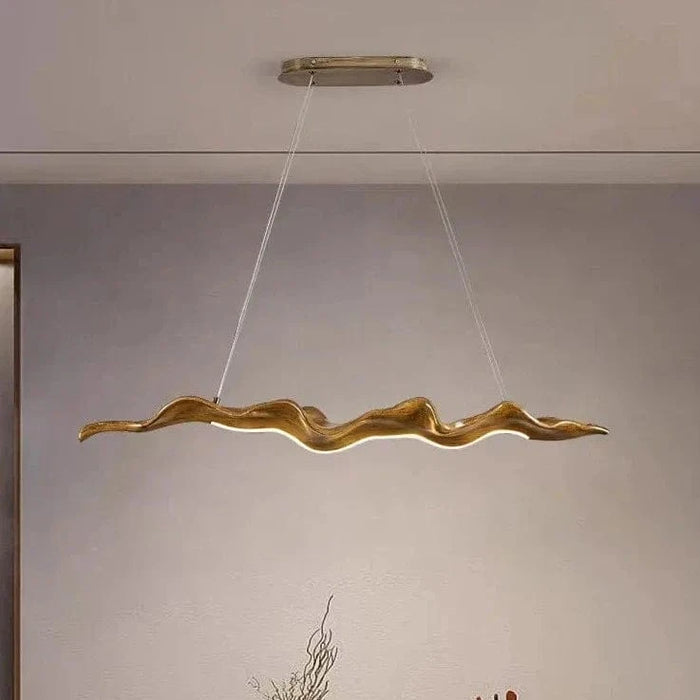 Lustre Vintage Feuilles en Résine avec Lumières Dimmables et Télécommande - Collection Rétro Chic | Marco Lucetti