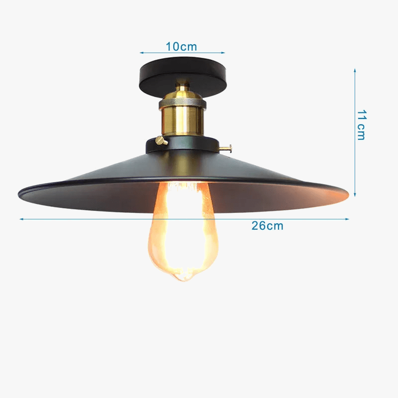 Lustre Vintage Industriel - Plafonnier Rétro Américain - Éclairage Grenier Vintage | Marco Lucetti