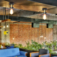 Lustre Vintage Industriel - Plafonnier Rétro Américain - Éclairage Grenier Vintage | Marco Lucetti