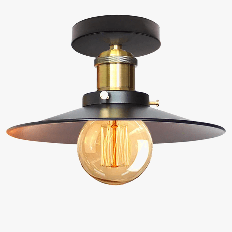 Lustre Vintage Industriel - Plafonnier Rétro Américain - Éclairage Grenier Vintage | Marco Lucetti