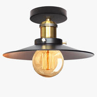 Lustre Vintage Industriel - Plafonnier Rétro Américain - Éclairage Grenier Vintage | Marco Lucetti