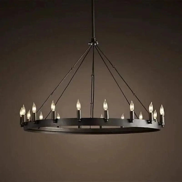 Lustre Vintage Industriel Rond LED | Marco Lucetti