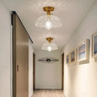 Lustre Vintage Japonais en Verre pour Balcon et Entrée - Élégance Authentique | Marco Lucetti