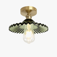 Lustre Vintage Japonais en Verre pour Balcon et Entrée - Élégance Authentique | Marco Lucetti