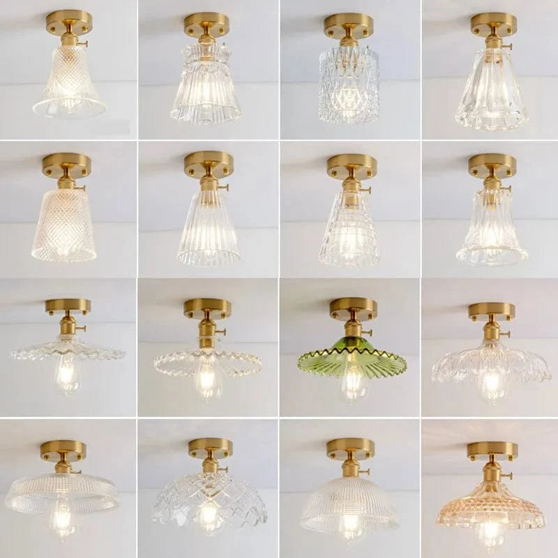 Lustre Vintage Japonais en Verre pour Balcon et Entrée - Élégance Authentique | Marco Lucetti