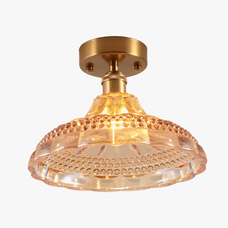 Lustre Vintage Japonais en Verre pour Balcon et Entrée - Élégance Authentique | Marco Lucetti