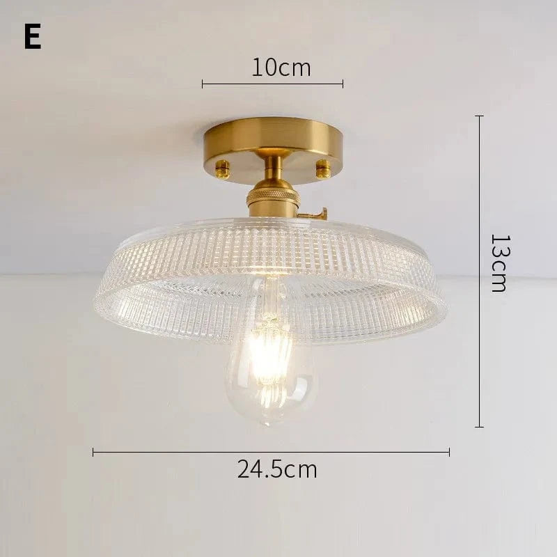 Lustre Vintage Japonais en Verre pour Balcon et Entrée - Élégance Authentique | Marco Lucetti E