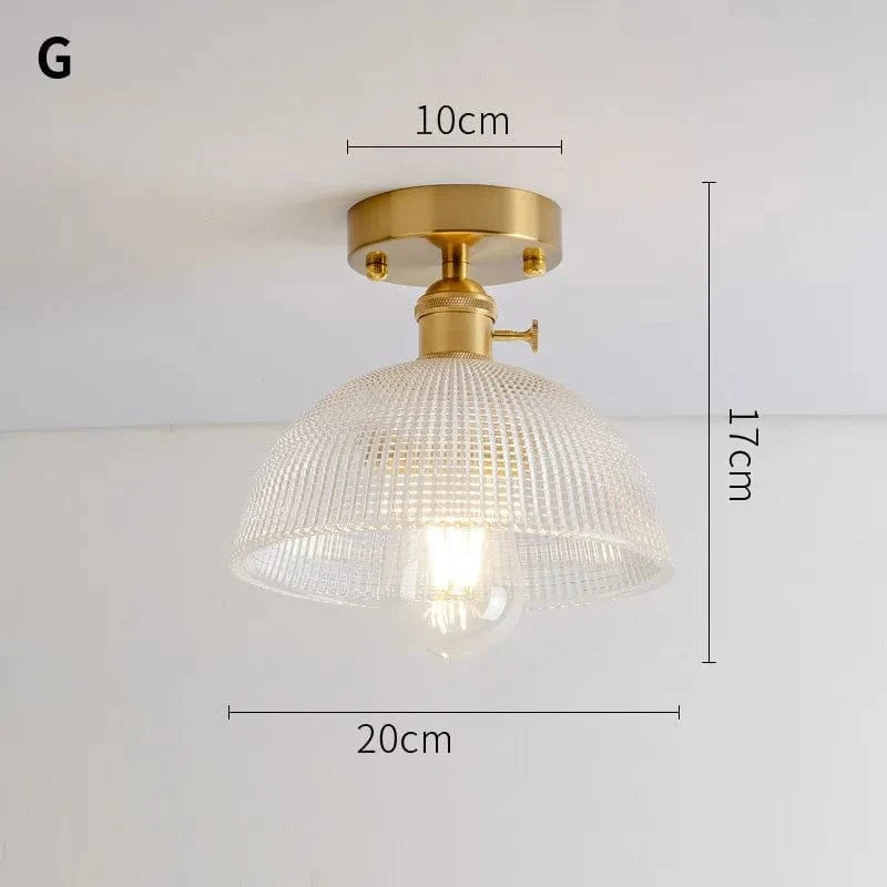 Lustre Vintage Japonais en Verre pour Balcon et Entrée - Élégance Authentique | Marco Lucetti G