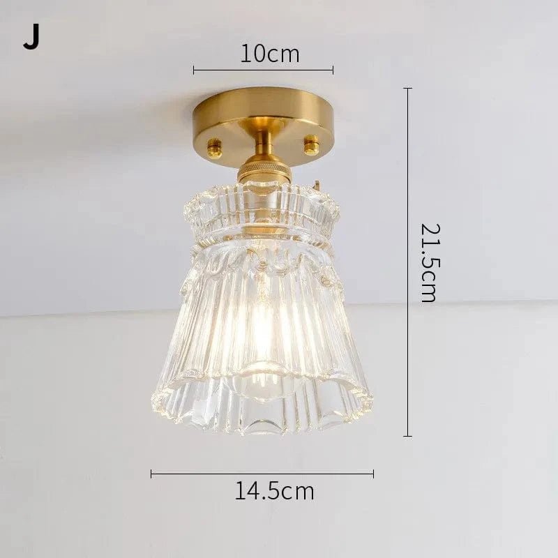 Lustre Vintage Japonais en Verre pour Balcon et Entrée - Élégance Authentique | Marco Lucetti J.