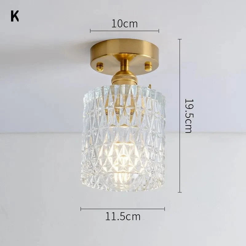 Lustre Vintage Japonais en Verre pour Balcon et Entrée - Élégance Authentique | Marco Lucetti K