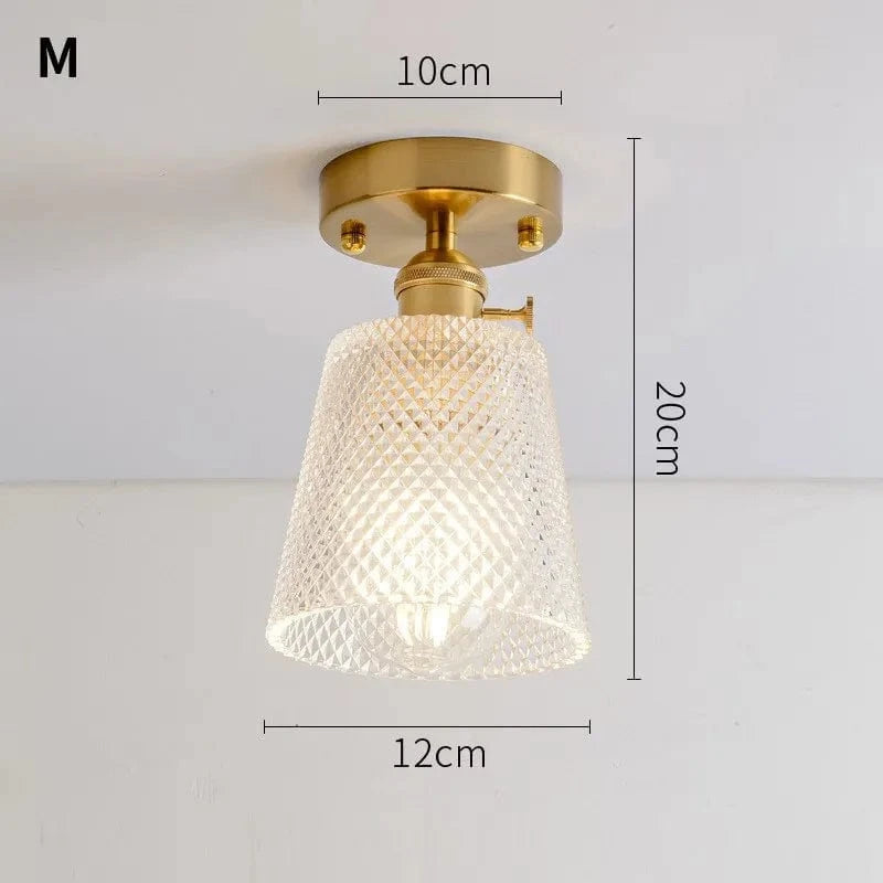 Lustre Vintage Japonais en Verre pour Balcon et Entrée - Élégance Authentique | Marco Lucetti M.