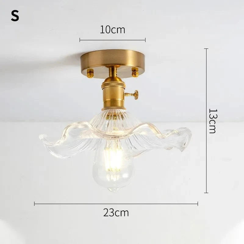 Lustre Vintage Japonais en Verre pour Balcon et Entrée - Élégance Authentique | Marco Lucetti S