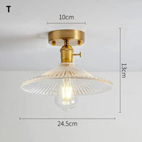 Lustre Vintage Japonais en Verre pour Balcon et Entrée - Élégance Authentique | Marco Lucetti T